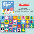 Ready Stock Baby Visual Stimulation Flash Cards  Large Size Black White Color Learning Set 0–36M - Little Kooma