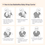 Babbleroo Baby Wrap Carrier Hands-Free Carrier Perfect Baby Shower Gift - Little Kooma