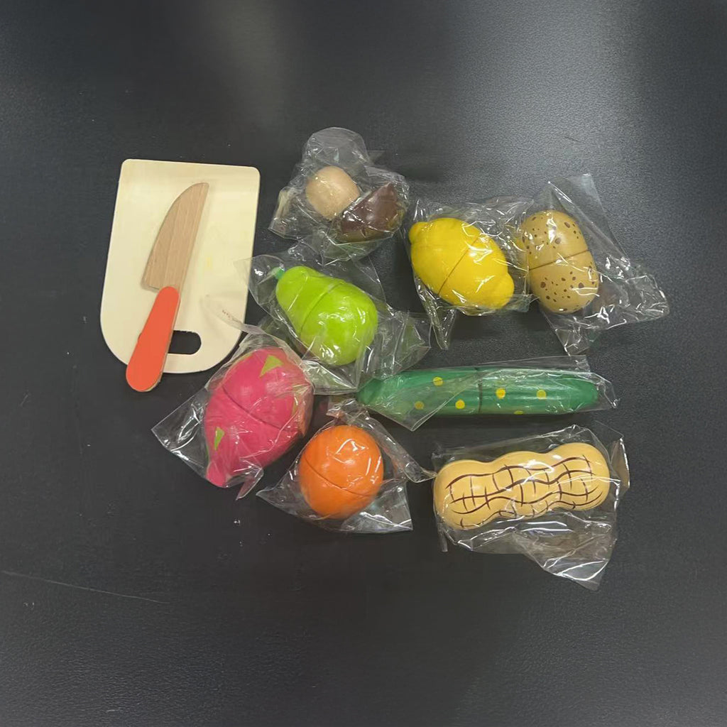 Kids Wooden Magnetic Vegetables Fruits Cut Clearance Sale 6 Years + - Little Kooma