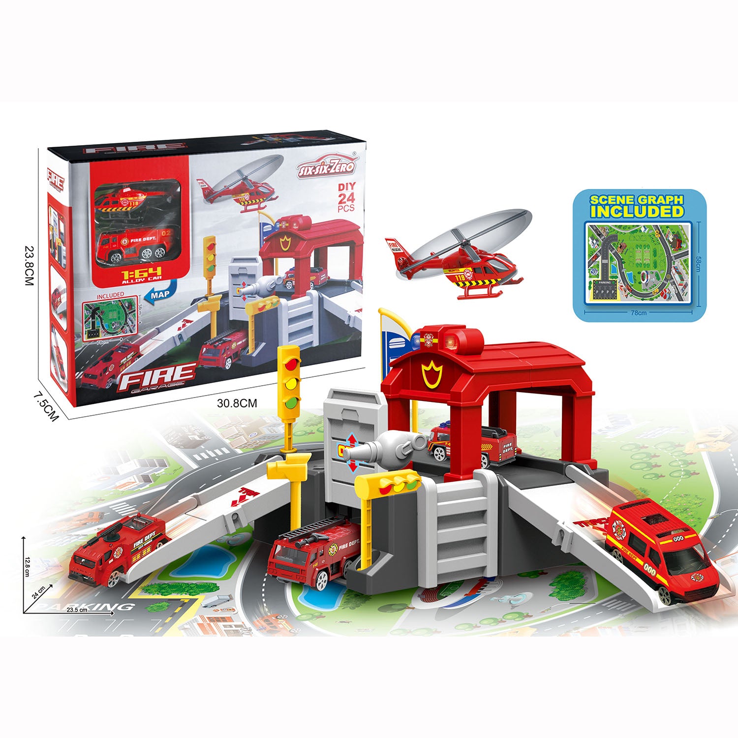 Mini Metal Car HW Flame 5-Pack Die-Cast Cars Set – For Kids 3+