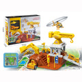 Kids Die Cast Cars Set 27 pcs Alloy Engineering Parking Lot Set 1 Alloy Plane & 1 Alloy Car - Little Kooma