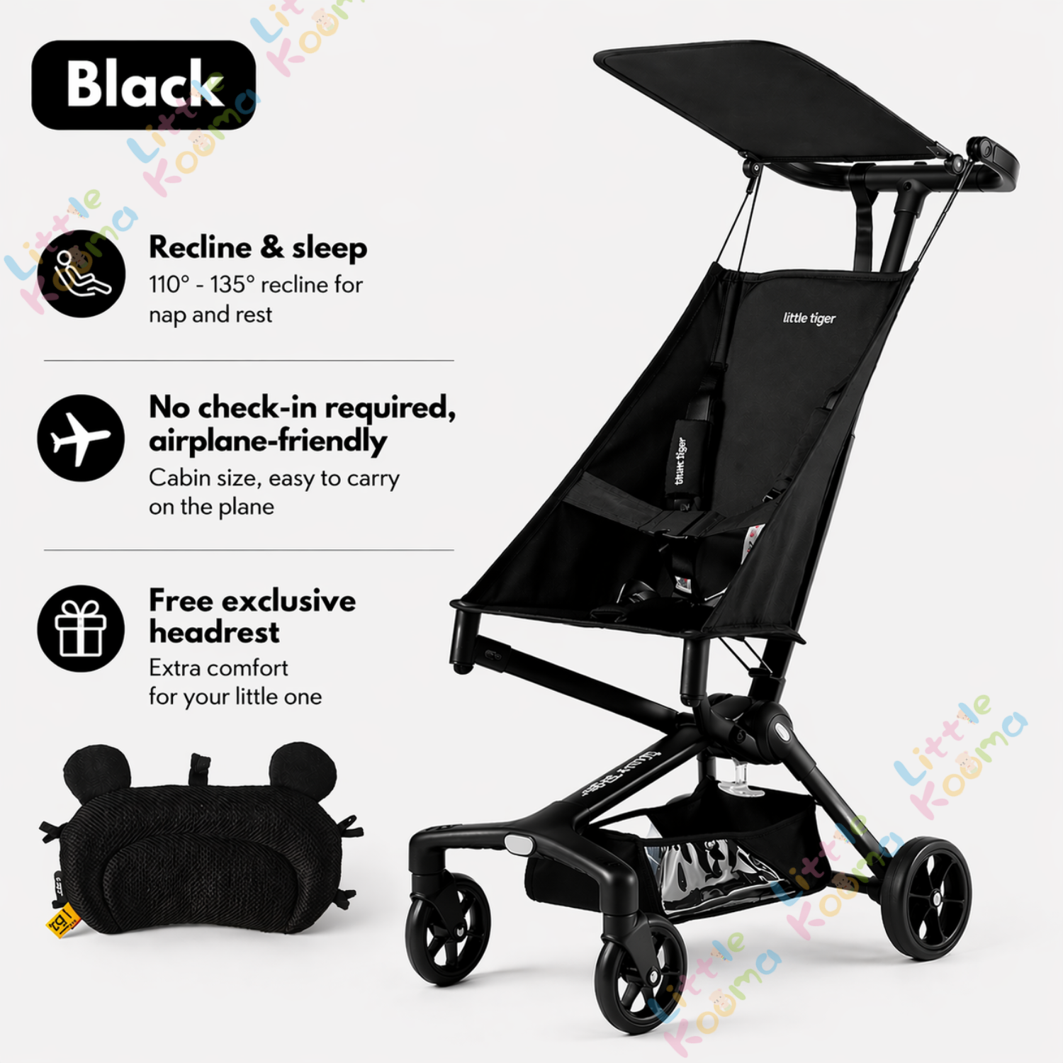 Ready Stock Baby Stroller Lightweight Foldable Cabin Size Travel Compact Portable Newborn Toddler - Little Kooma