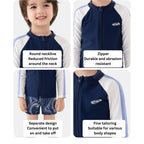 Baby Kids Boy Space Long Sleeve Top w Zipper n Shorts Swimming Suit Set 908439 - Little Kooma