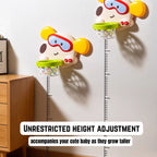 Ready Stock Kids Basketball Hoop Wall-Mounted Adjustable Height Silent Ball Toy with Music - Little Kooma