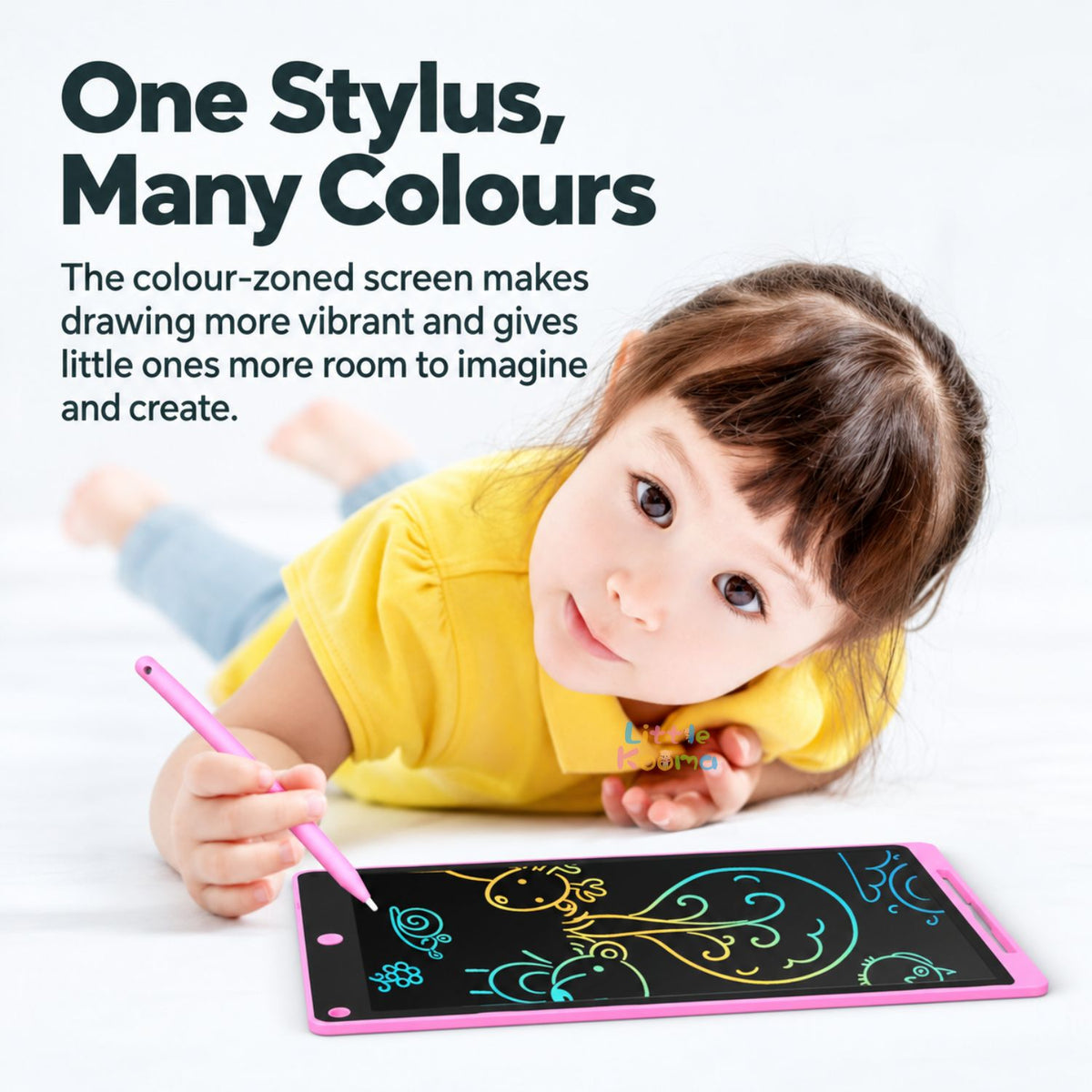 Kids LCD Writing Tablet & Reusable Doodle Board with Stylus 2 Years + | 8.5", 10" & 12"