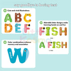 Ready Stock Magnetic Alphabet & Number Puzzle Early Learning Toy for Kids 3 Years +