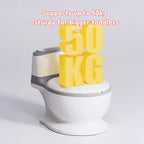 Ready Stock Children Potty Training Toilet with Flush Sound, Splash Guard & Cleaning Brush