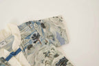 Singapore Souvenir Gift Chinese Landscape Painting Mountains Trees Houses Baby Boy Cheongsam Romper 0840 - Little Kooma