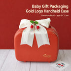Little Cherry Baby Girl Gift Set with Romper, Bib, Headband, Socks & PC Keepsake Suitcase