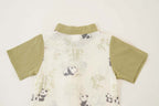 Singapore Souvenir Gift Panda Eat Bamboos Baby Boy Cheongsam Romper 0841 - Little Kooma