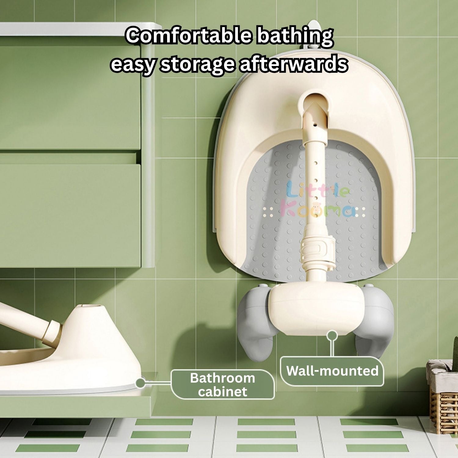 Ready Stock Baby Standing Bath Support Seat Anti-Slip Shower Helper Stand