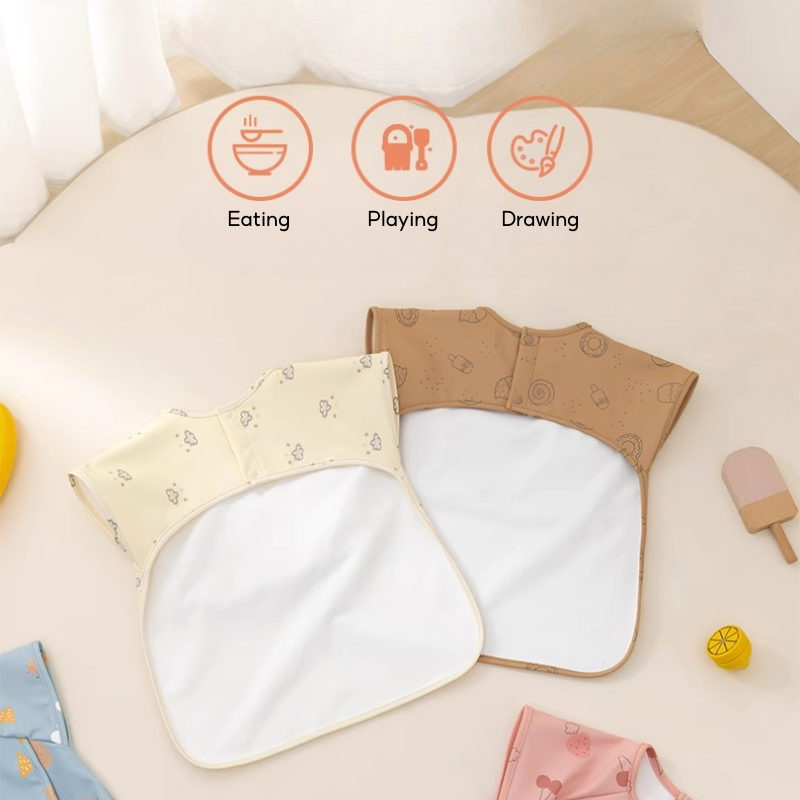 Baby Sleeveless Smock Waterproof PU Coverall - Little Kooma