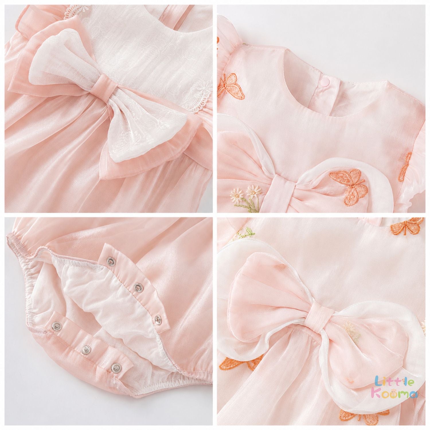 Butterfly Fairy Baby Girl Gift Set with Dress, Romper, Accessories & Premium Carry Case