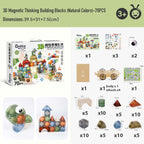 嬰幼兒3D磁性思維積木套裝早期教育玩具3歲以上
