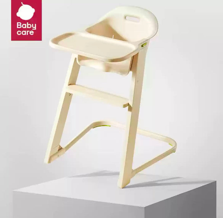 Adjustable Tray Baby High Chair with Washable Tray & Ergonomic Seat | Lightweight 6kg | Stable Feeding Chair - Little Kooma