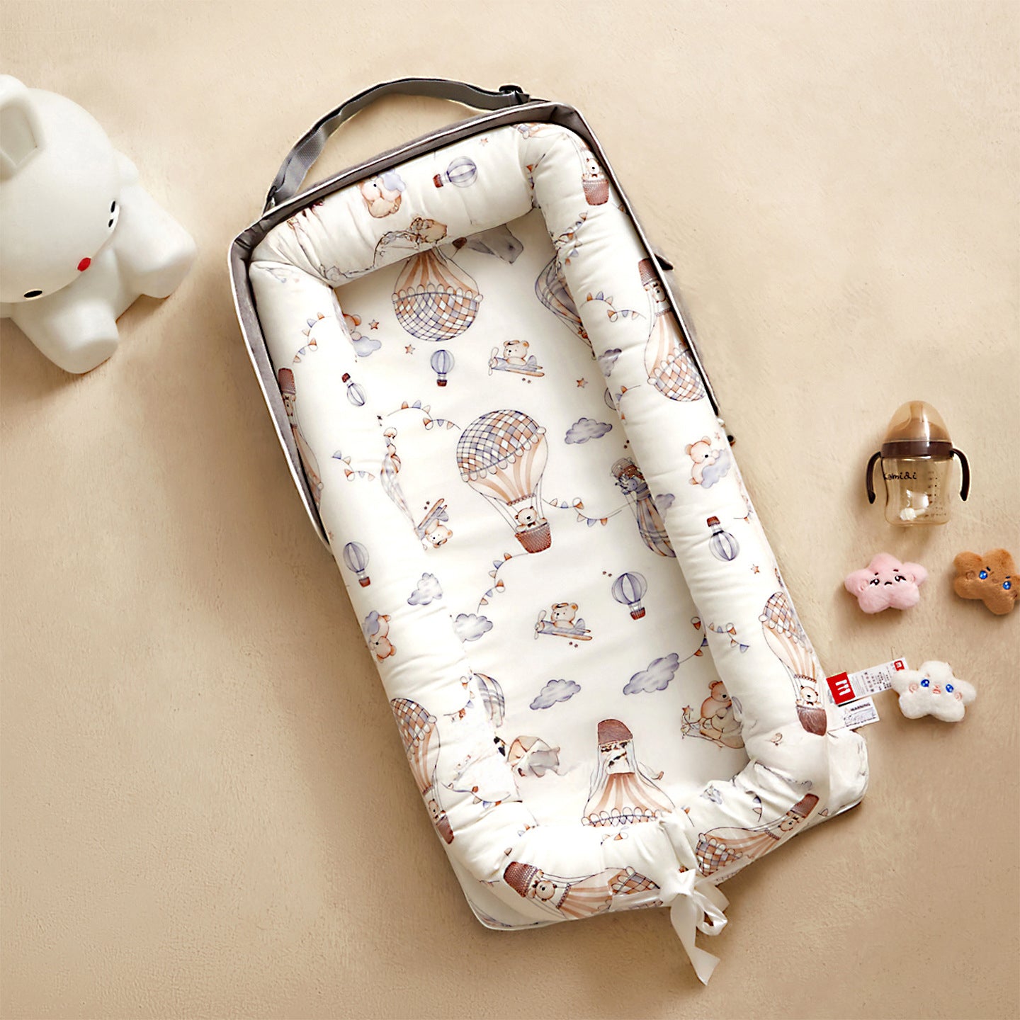 Baby Cot Portable Foldable Travel Bed | Newborn Sleeping Nest Lounger | Safety Baby Bed - Little Kooma