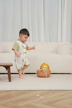 Singapore Souvenir Gift Panda Eat Bamboos Baby Boy Cheongsam Romper 0841 - Little Kooma