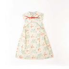 Singapore Souvenir Gift Fortune Bloom Family Set with Golden Fish Baby Kids Girl Cheongsam Dress 0827 - Little Kooma