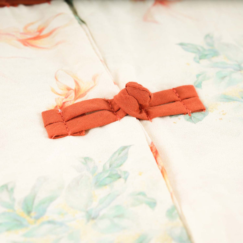 Singapore Souvenir Gift Fortune Bloom Family Set with Golden Fish Baby Kids Boys Cheongsam Set Top n Shorts CNY Chinese New Year Outfit 0829 - Little Kooma