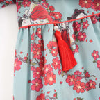 Singapore Souvenir Gift Little Girl Dancing Among Red Plum Flowers Baby Kids Girl Cheongsam Dress 0853 - Little Kooma