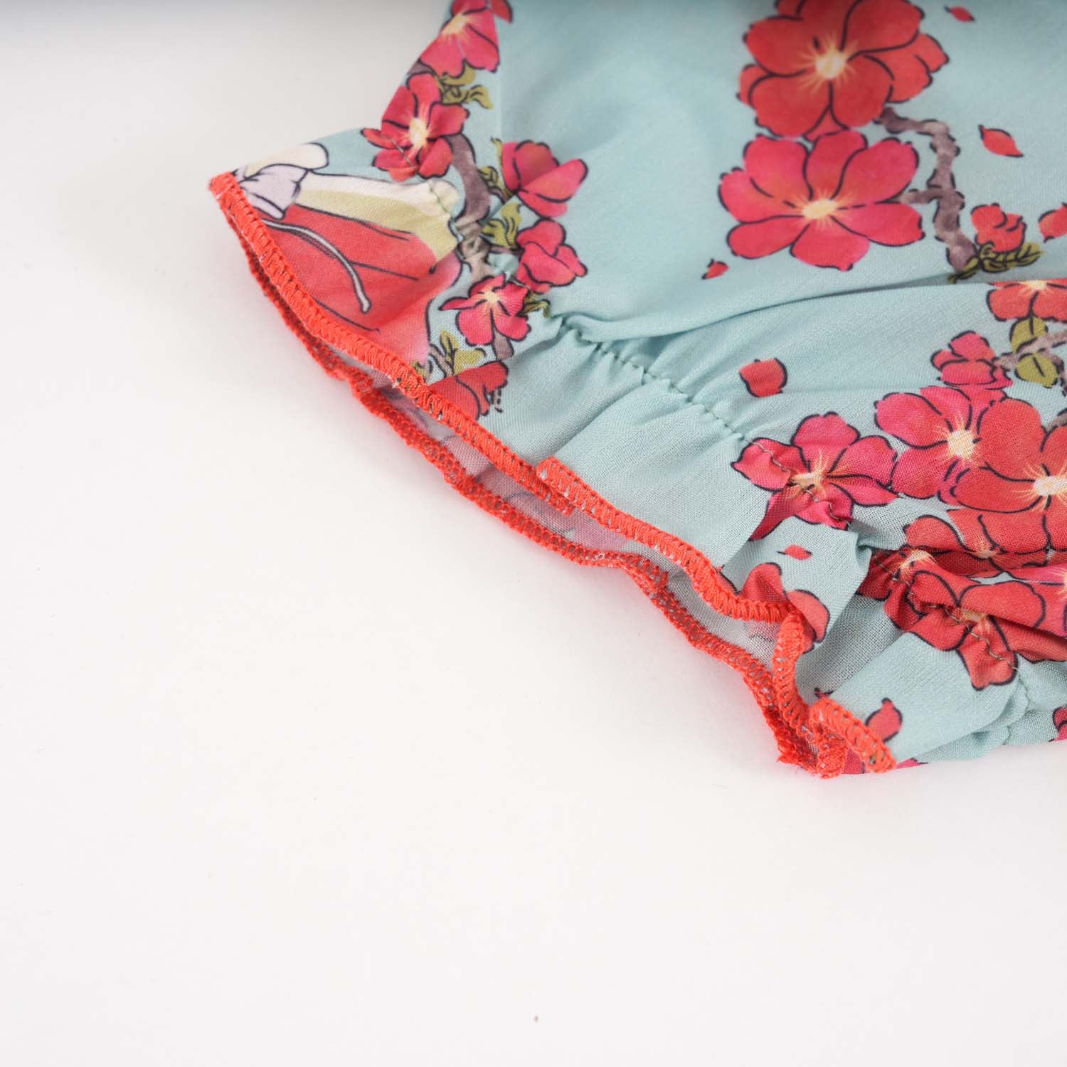 Singapore Souvenir Gift Little Girl Dancing Among Red Plum Flowers Baby Kids Girl Cheongsam Dress 0853 - Little Kooma