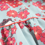 Singapore Souvenir Gift Little Girl Dancing Among Red Plum Flowers Baby Kids Girl Cheongsam Dress 0853 - Little Kooma