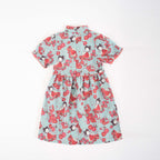 Singapore Souvenir Gift Little Girl Dancing Among Red Plum Flowers Baby Kids Girl Cheongsam Dress 0853 - Little Kooma