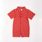 Singapore Souvenir Gift Blessing and Joy Family Set with Lucky Fu Characters Baby Boy Cheongsam Romper 0831 - Little Kooma