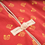 Singapore Souvenir Gift Blessing and Joy Family Set with Lucky Fu Characters Baby Kids Boys Cheongsam Set Top n Shorts CNY Chinese New Year Outfit 0832 - Little Kooma