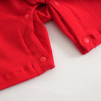 Singapore Souvenir Gift Wealth and Harmony Red Family Set with Golden Fish Baby Boy Cheongsam Romper 0834 - Little Kooma