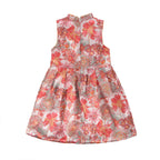 Singapore Souvenir Gift Red Flowers Sleeveless Baby Kids Girl Cheongsam Dress 0845 - Little Kooma