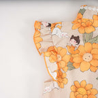 Singapore Souvenir Gift Sunflowers Little Girl n Cat Baby Kids Girl Cheongsam Dress 0846 - Little Kooma