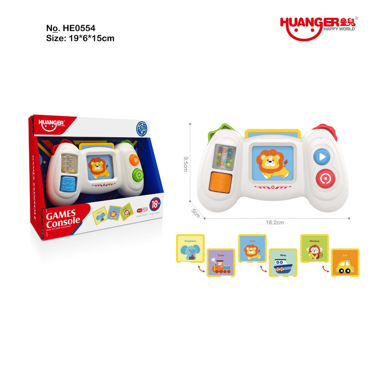 Baby Musical Learning Toy with Flash Cards Interactive Sound Game Console Educational Toy 18M+ - Little Kooma