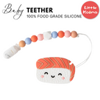 Baby Teether Set Cute SuShi Silicone Teether Set By Little Bearnier