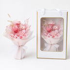 Baby Newborn Unisex Gift 5-in-1 Baby Walker Ride-On Train Toy & Preserved Flowers Hand Bouquet For Mum
