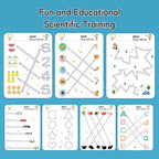 Kids Wipe-clean Erasable Book Pen Control Reusable Drawing Book 3 Years + - Little Kooma