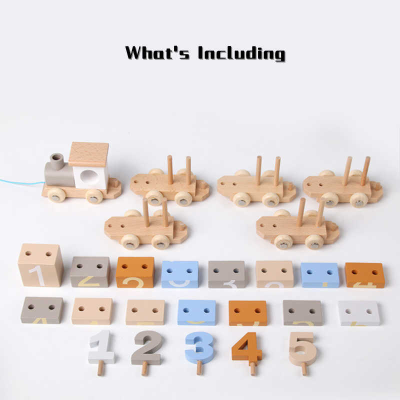 Digital Building Block Set Column Train for Kids Toddler Boys and Girls 3 Years + - Little Kooma