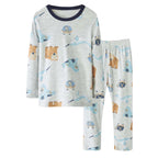Baby Kids Pajamas Sea Animals Top n Pants Set - Little Kooma