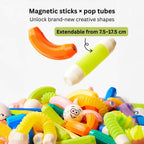 Ready Stock Magnetic Building Toy for Kids Pop Tube Sticks Creative STEM Toy 3+