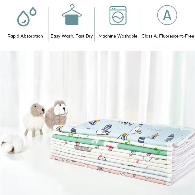 Baby Breathable Cotton Waterproof Crib Mattress Cover Pad Diaper Changing Mat - Little Kooma