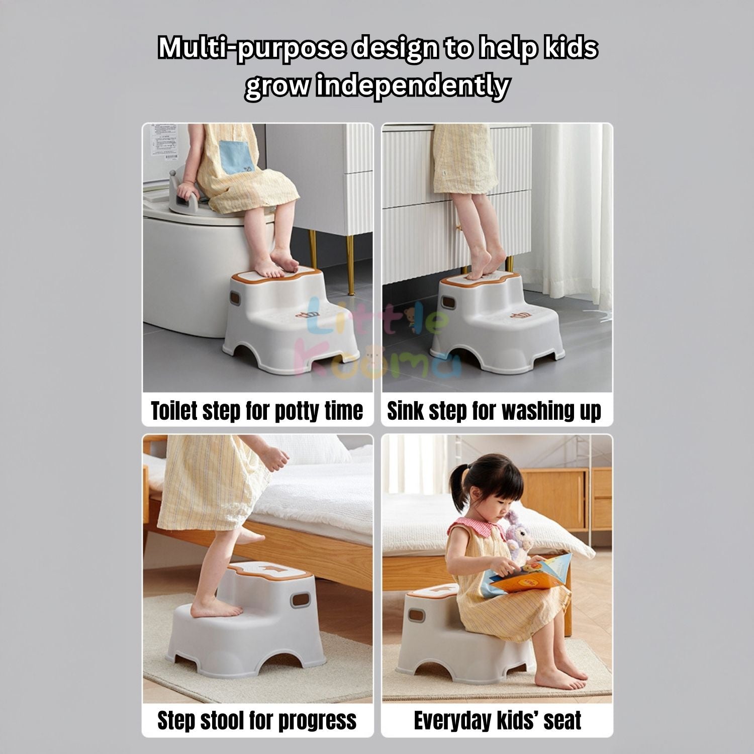 Ready Stock Baby Potty Training Toilet Seat with Anti-Slip Step Stool & Soft Cushion