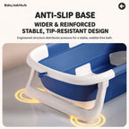 Ready Stock Foldable Baby Bathtub with Bath Cushion & Digital Temp Display for Newborn Toddler