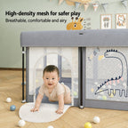 [SG Ready Stock] Foldable Baby Playpen No Assembly Portable Kids Play Yard Ball Pit Safety Fence