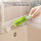 Ready Stock Baby Bottle Cleaning Brush Set Travel Drying Rack Case Sterilisable Brushes