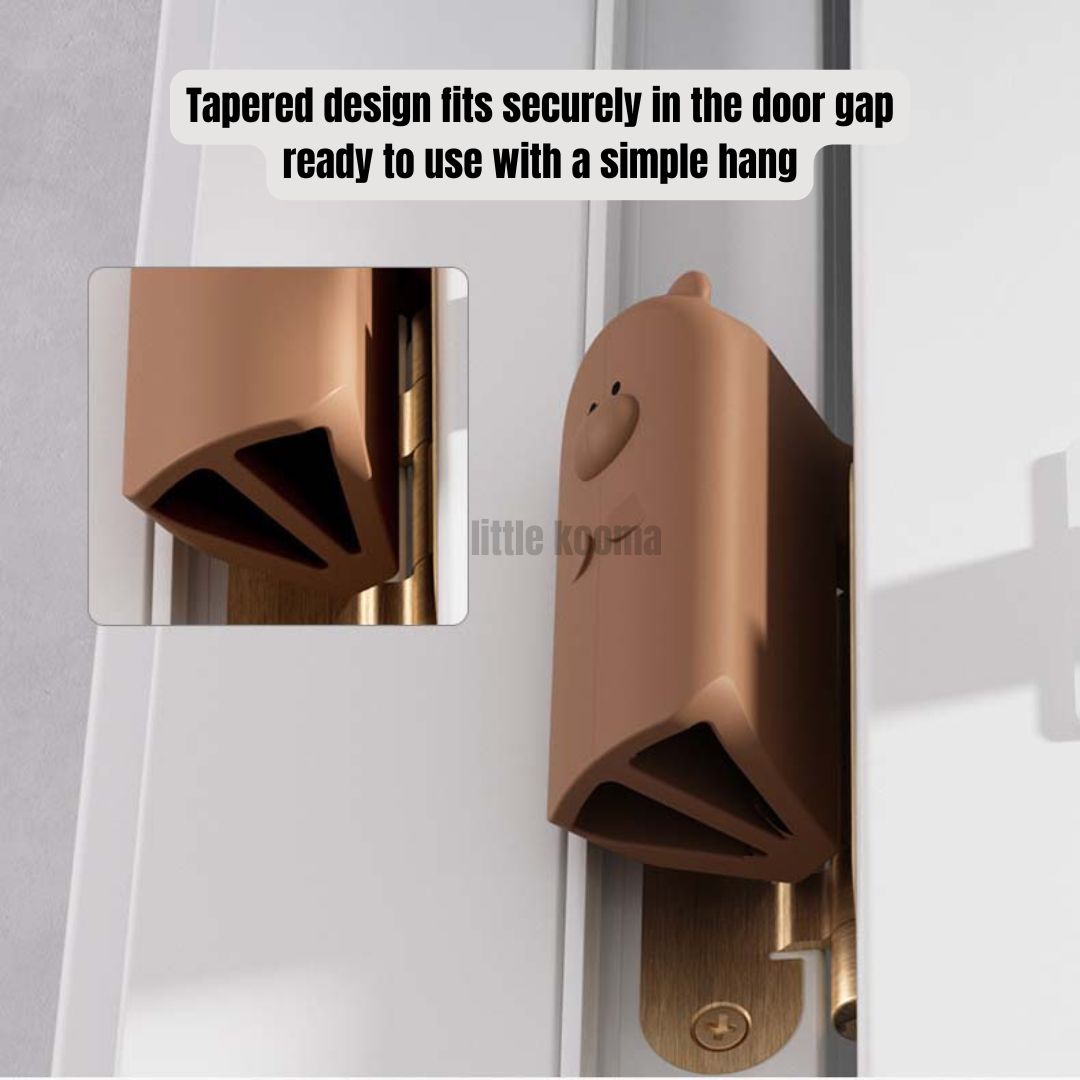 Hanging Door Stopper – Soft, Anti-Pinch Door Cushion for Baby Safety & Quiet Closing - Little Kooma