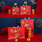 Ready Stock CNY Horse Year Gift Bag Paper Carrier Bag with Ribbon Bow Handle (4 Sizes)