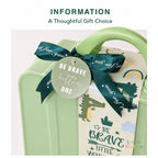 Baby Boy Forest Warrior Clothing Gift Set with Rompers, Socks, Hat and Suitcase