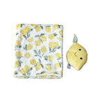 New Born Baby Boy Lemon LED Light Layette Plush Blanket Suitcase Mummy Makeup Box Gift Hamper Gift Box Set - Little Kooma