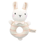 New Born Baby Girl LED Light Layette Hand Rattle Swaddle Pink Bunny Plushie Blanket Hanging Chime Stroller Toy Suitcase Mummy Makeup Gift Hamper - Little Kooma
