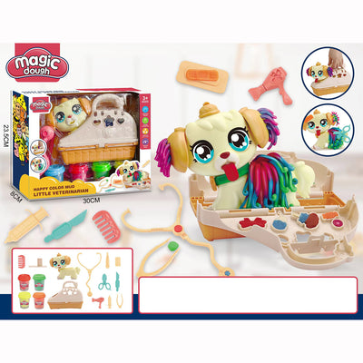 Kids Magic Dough Play Modeling Dough Set Pet Dog Little Vet - Little Kooma